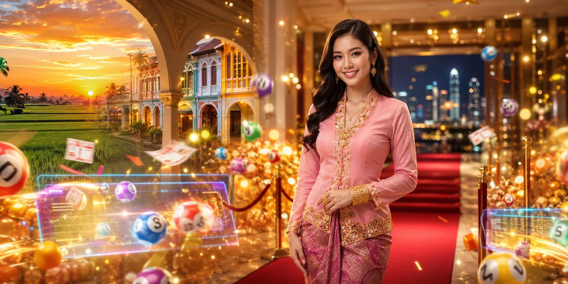 Paparan permainan kasino digital dengan elemen loteri dan kad di Malaysia